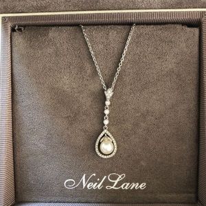 Neil lane diamond and pearl necklace